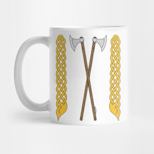 Danish Axes Crossed with Plaitwork Mug